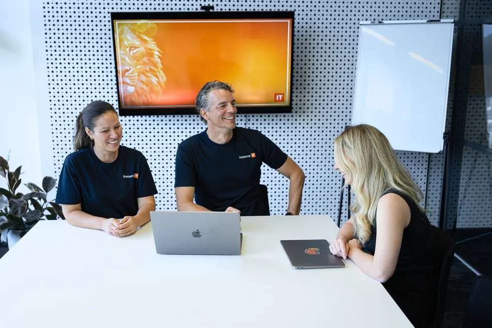 Insource IT team running a training session